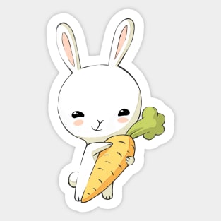 Bunny Carrot 2 Sticker